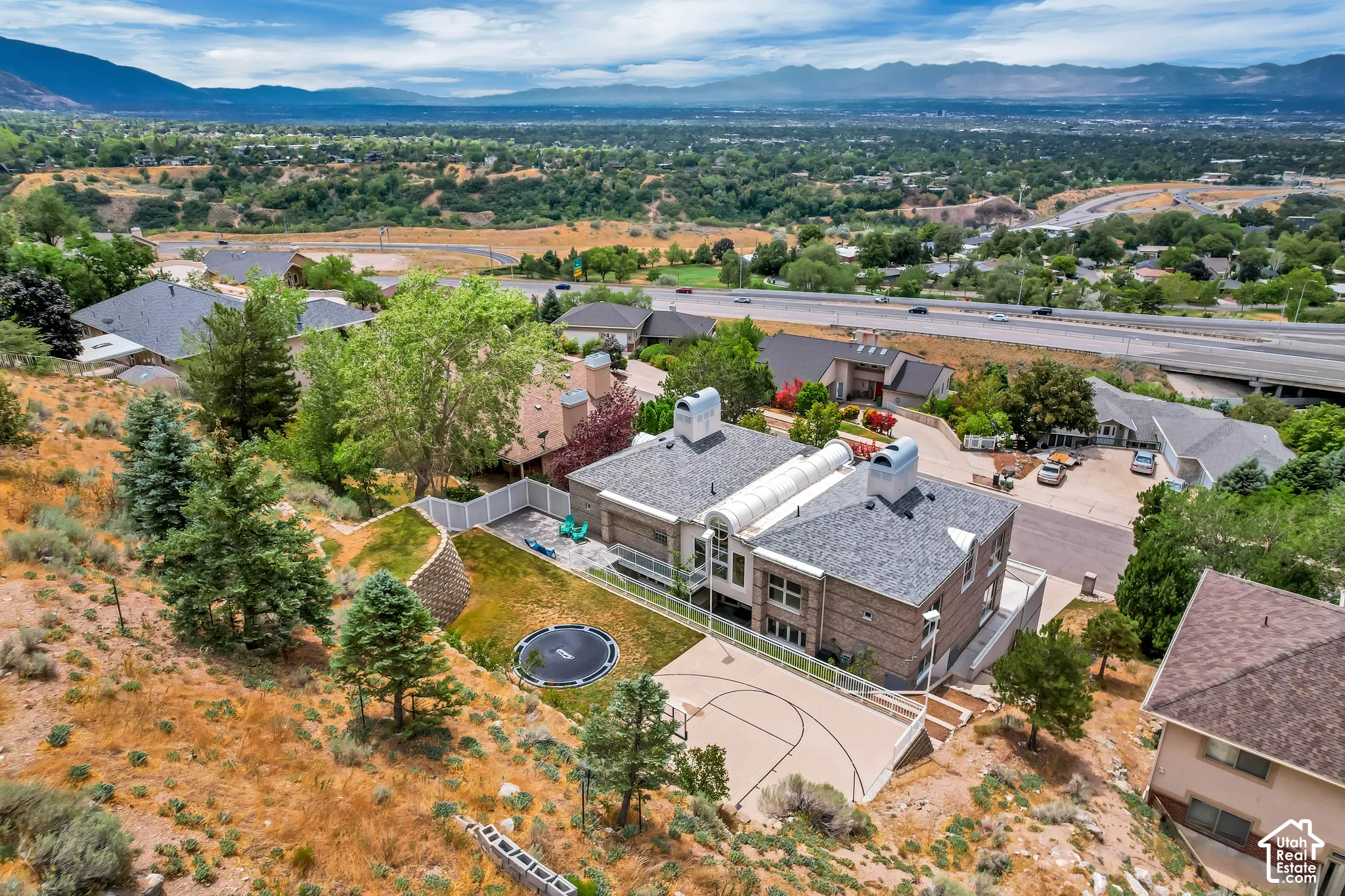 Aerial views of entire property
