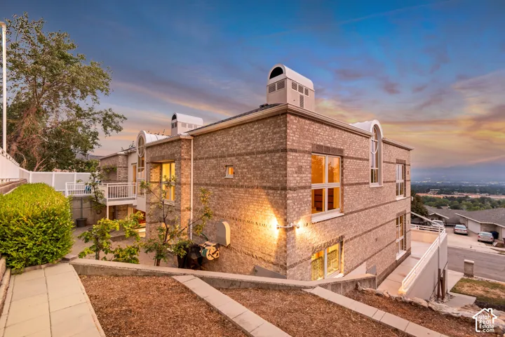 Exterior of property with valley views