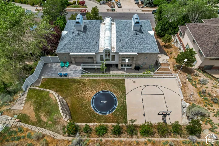 Aerial views of property