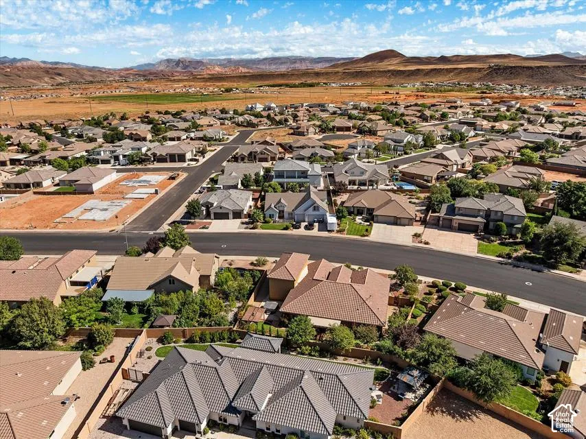 Residential neighborhood with paved streets and established homes