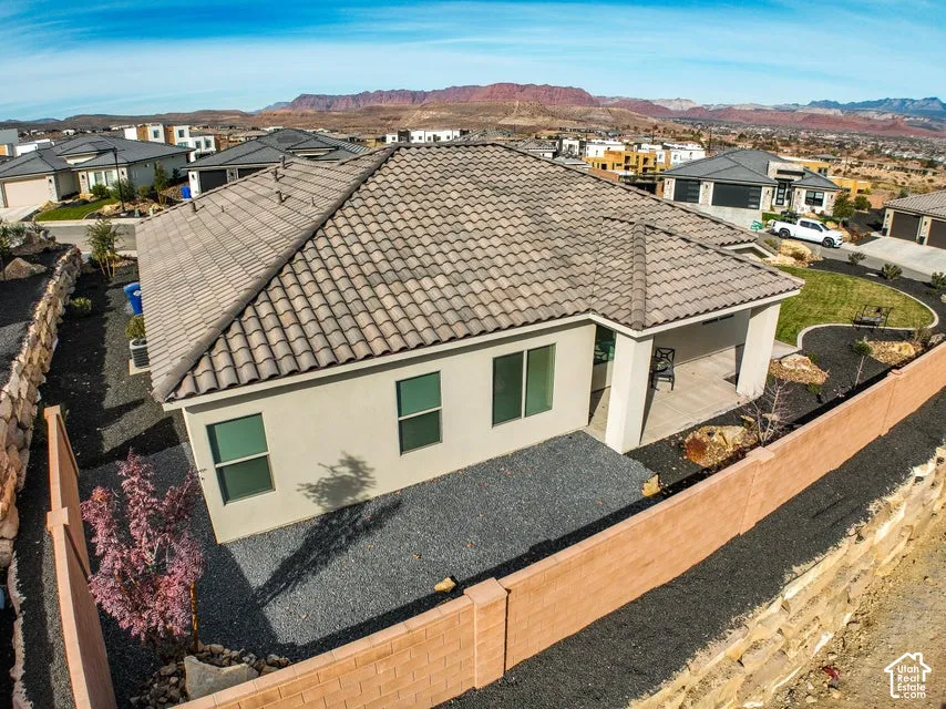 Tile roof with stucco exterior