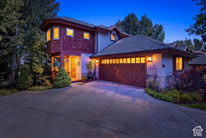 Exterior featuring a covered porch