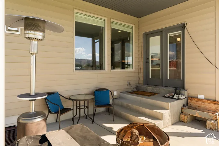 Covered patio with durable siding exterior