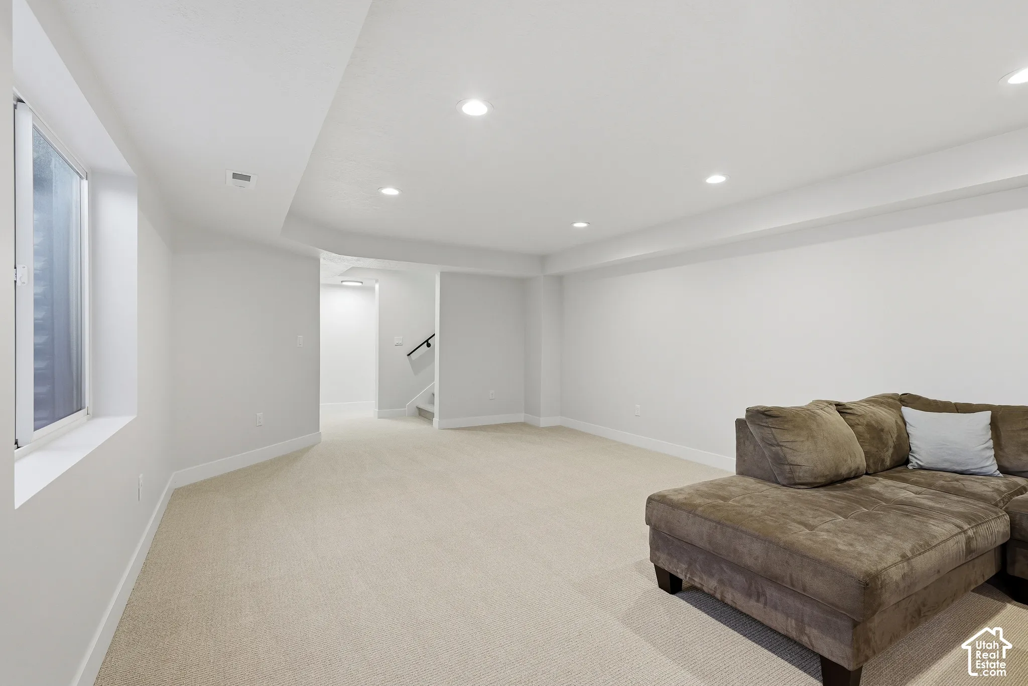 Lower level family room perfect for gatherings