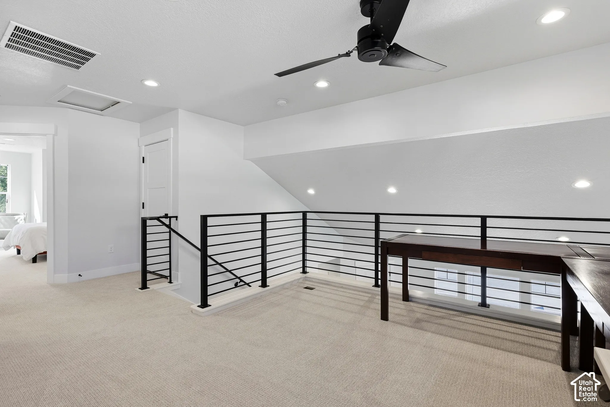 Upstairs loft perfect for an office, game room or play room
