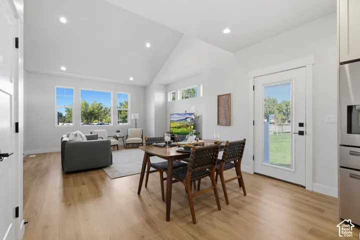 Open great room with tons of natural light, lvp flooring and plenty of room for entertaining