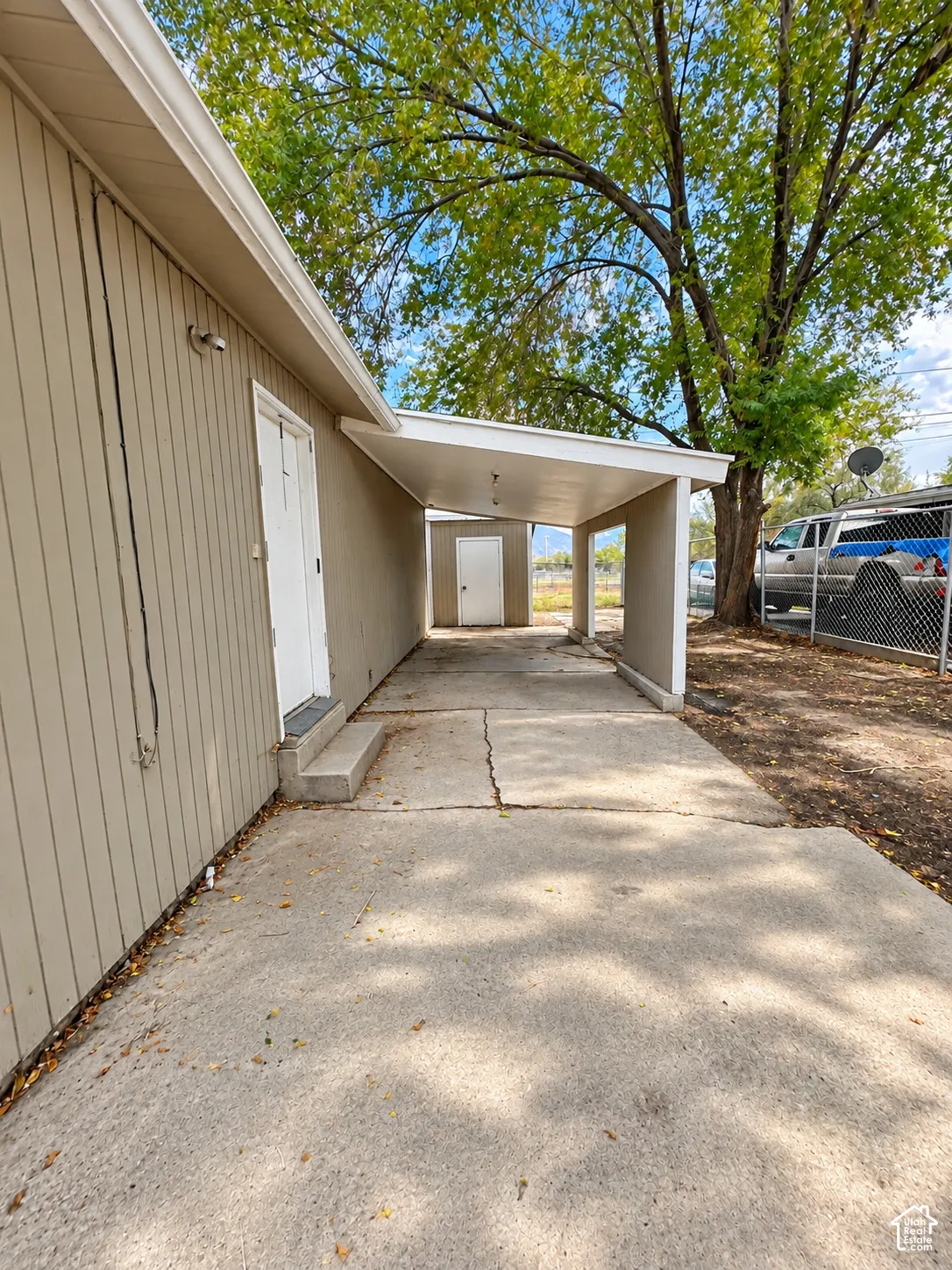 Covered walkway providing sheltered access
