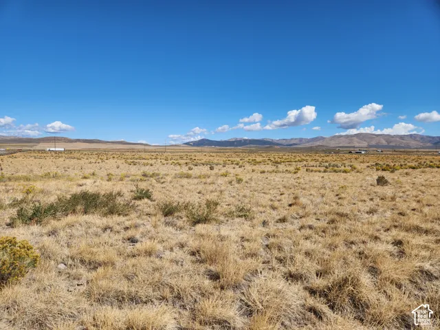Expansive land parcel featuring natural grasses and distant mountain ranges