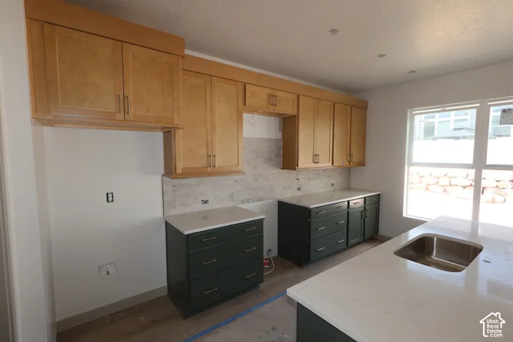 Bright open kitchen with island