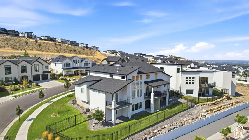 Modern architectural design with a multi-level structure