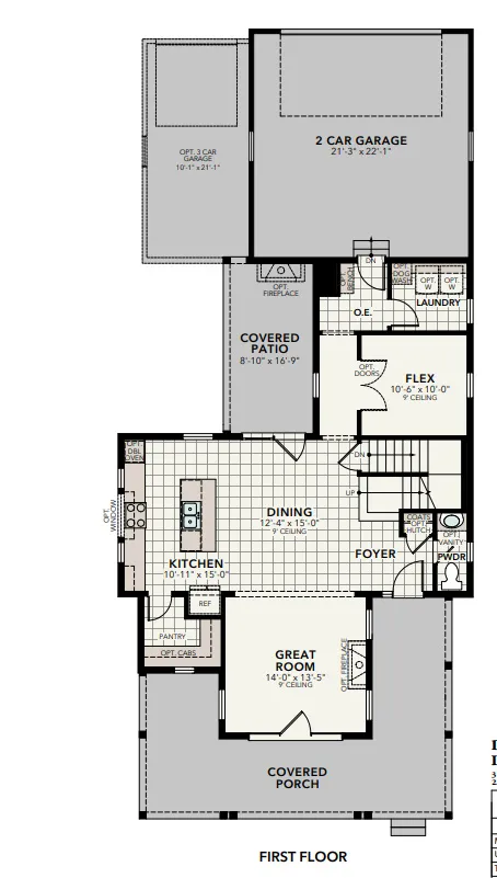 Floor plan main floor