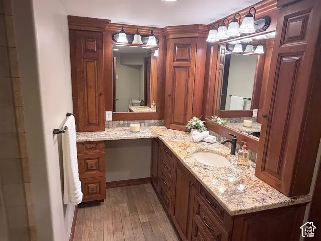 Tons of Counterspace in Basement En Suite bath