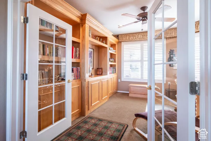 French doors with glass panels