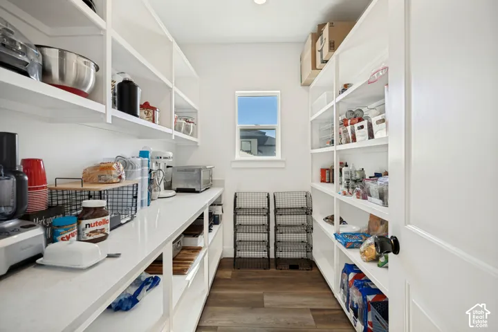 Pantry with countertops