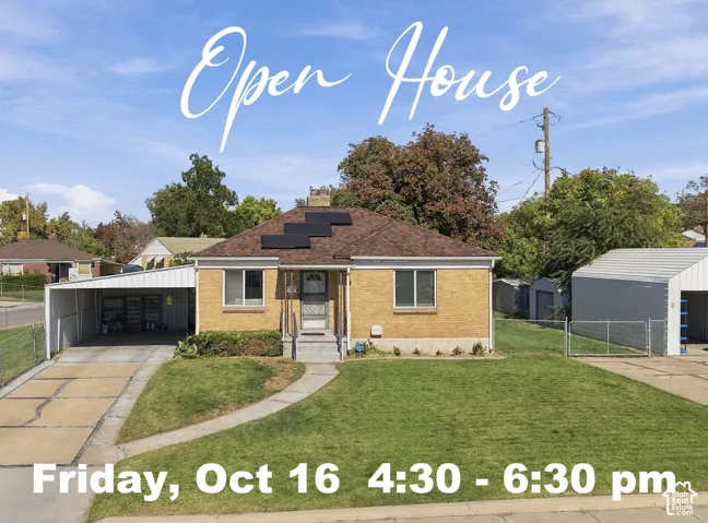 Open House Friday October 16 @ 4:30-6:30 pm