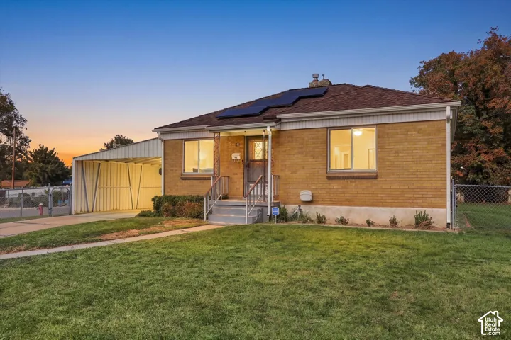Lovely Clearfield home with solar panels.