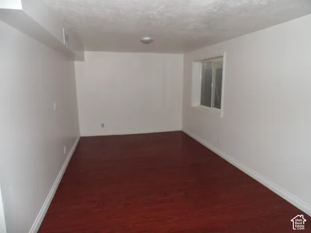 Family room in basement