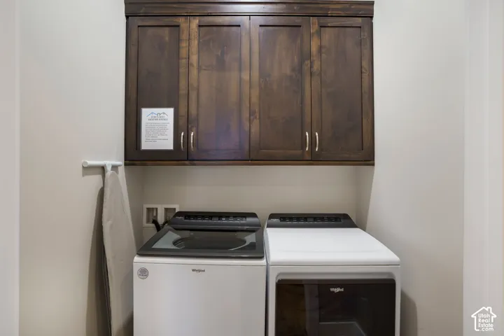Built-in wood cabinetry with storage