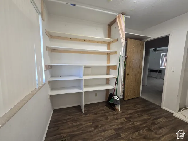 The bedroom upstairs was converted to laundry area