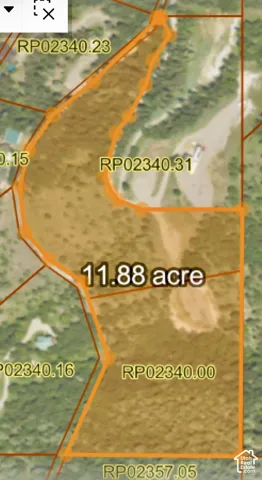 Plat Map. Illustrating the property boundaries and area of 11.88 acres