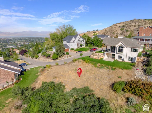 Elevated building site offering expansive distant scenery