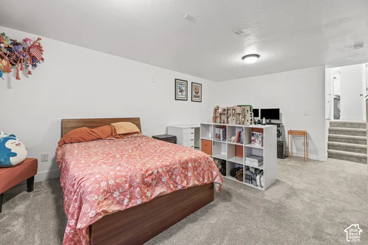 Basement family room (currently being used as bedroom)