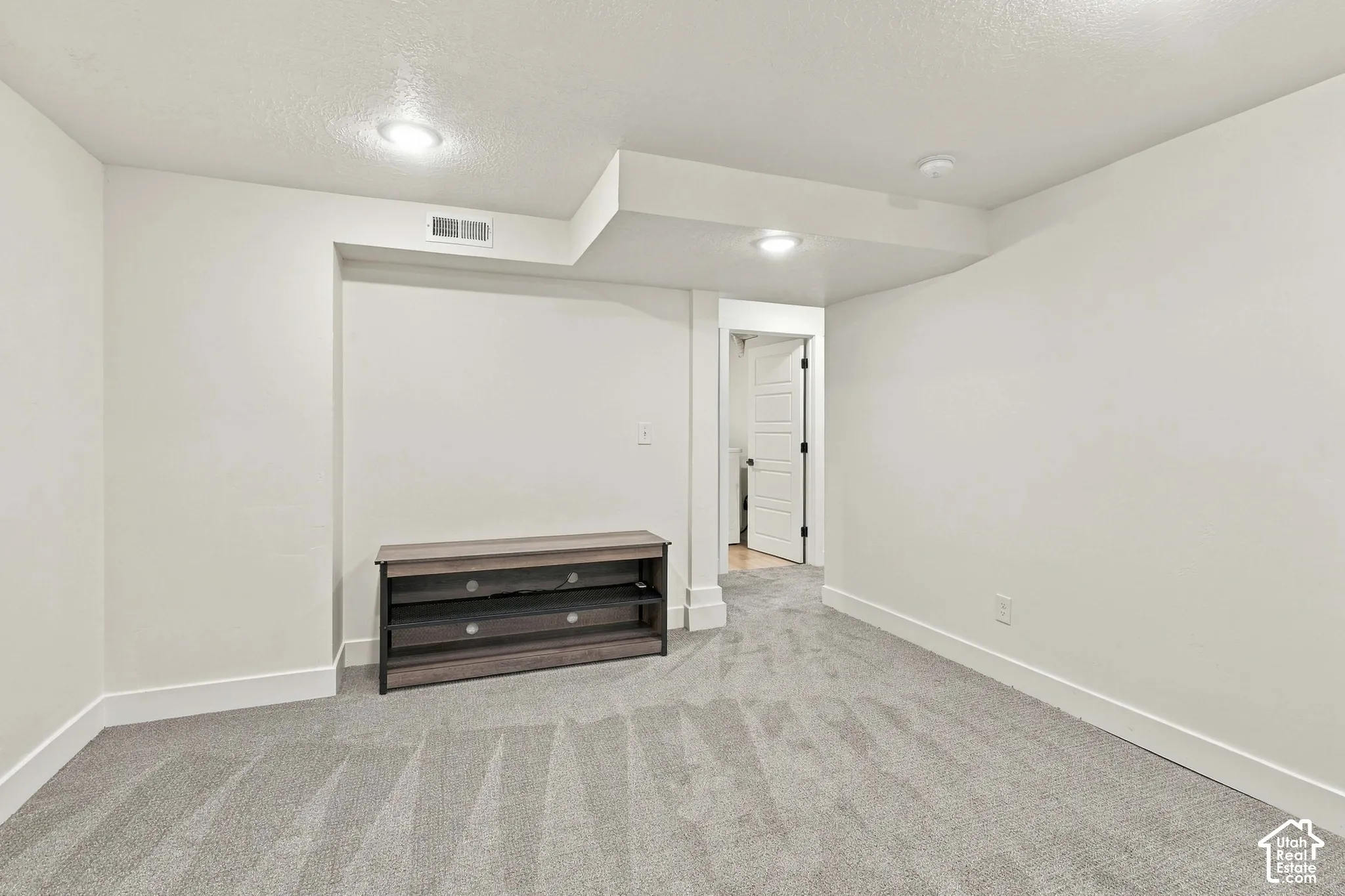 New carpet, freshly painted family room