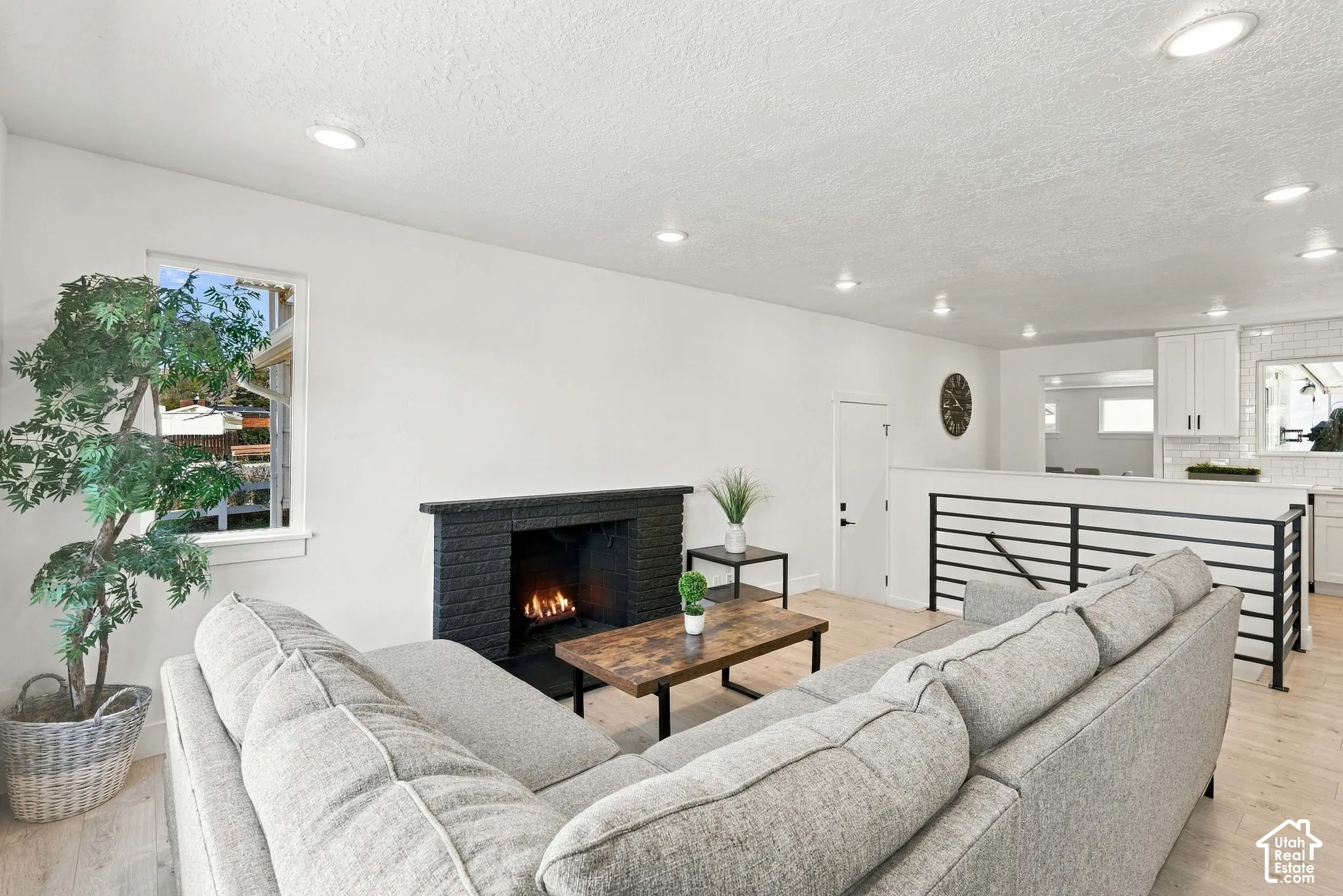 Welcome Home!  Kick off those shoes and relax in your open concept living room.  Freshly painted and modern accessories.