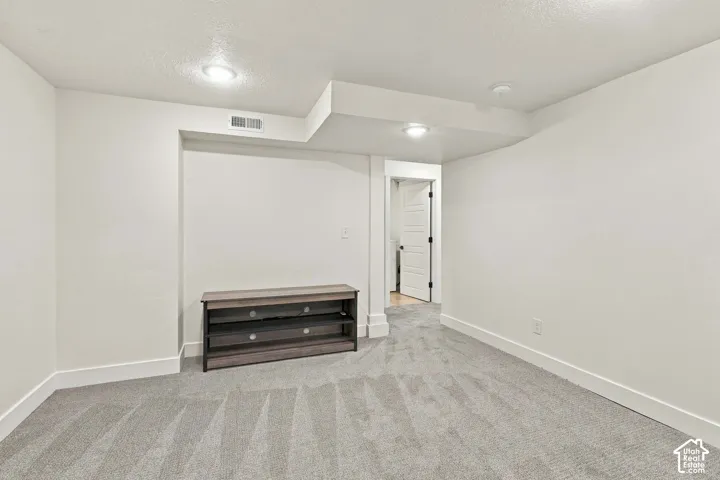 New carpet, freshly painted family room