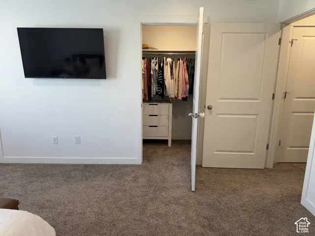 Built-in closet system featuring shelving and drawer storage