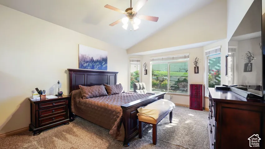 Spacious Master Suite with Vaulted ceiling
