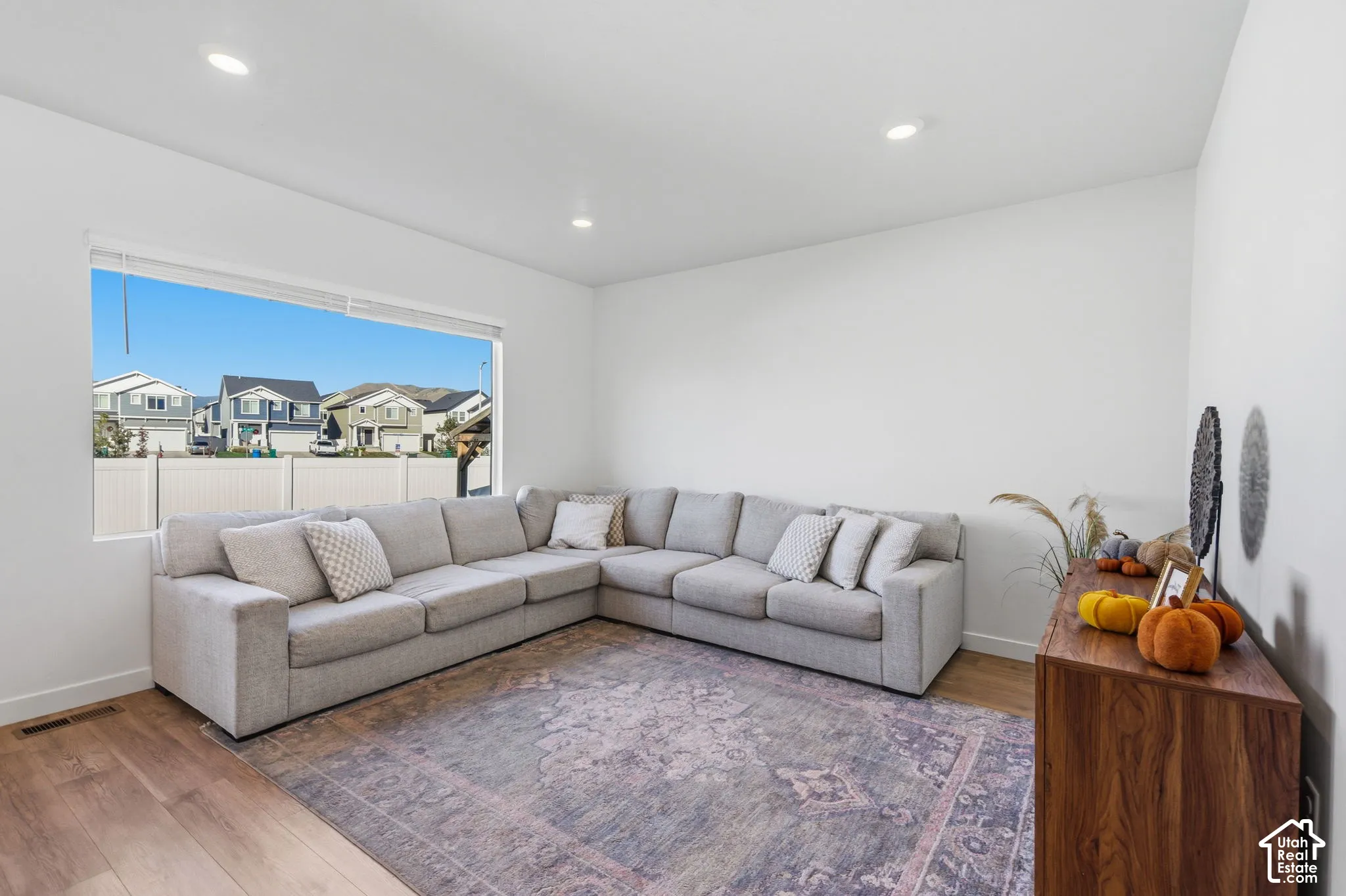 Spacious room featuring large picture window