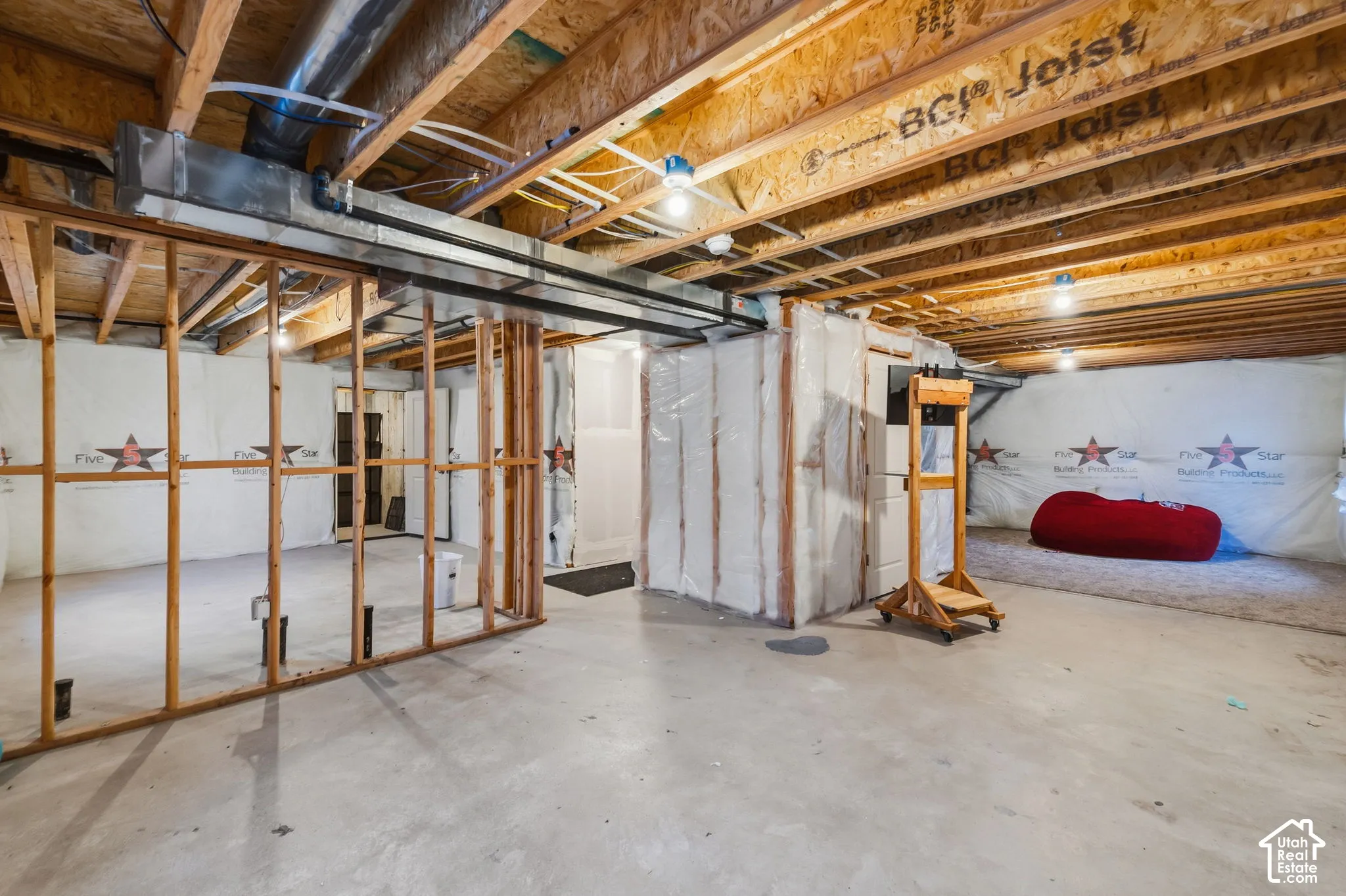 Unfinished basement