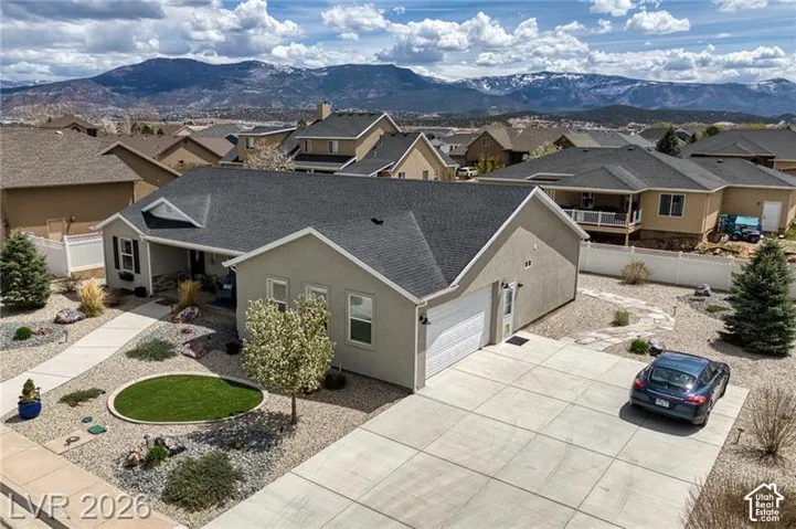 Single-story residence with an attached two-car garage