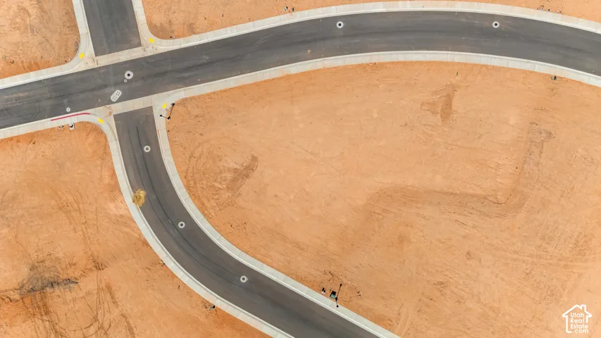 Newly paved roads with integrated curbing