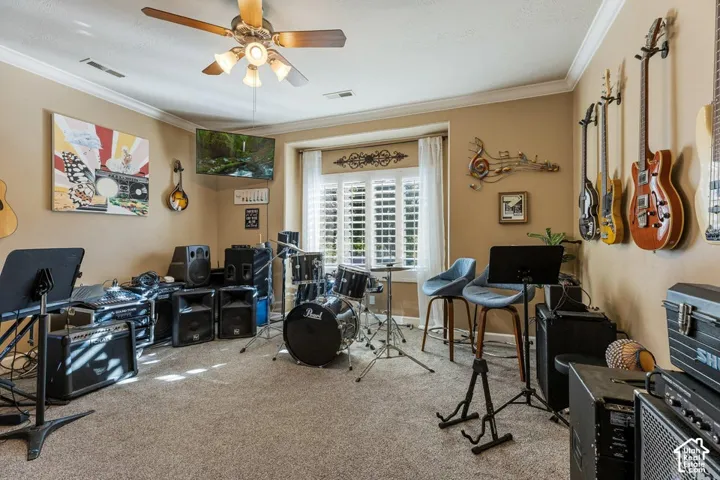 Recessed bay window with plantation shutters