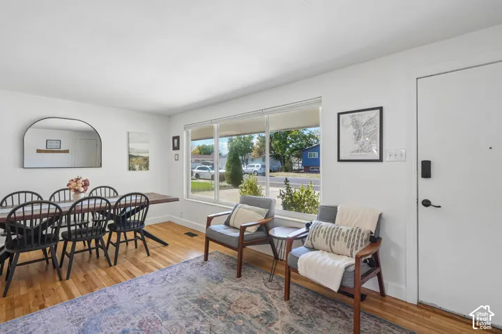 Hardwood-style flooring throughout