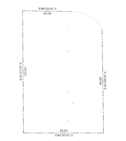 Survey Plat. Illustrating the property boundaries with directional bearings and distances