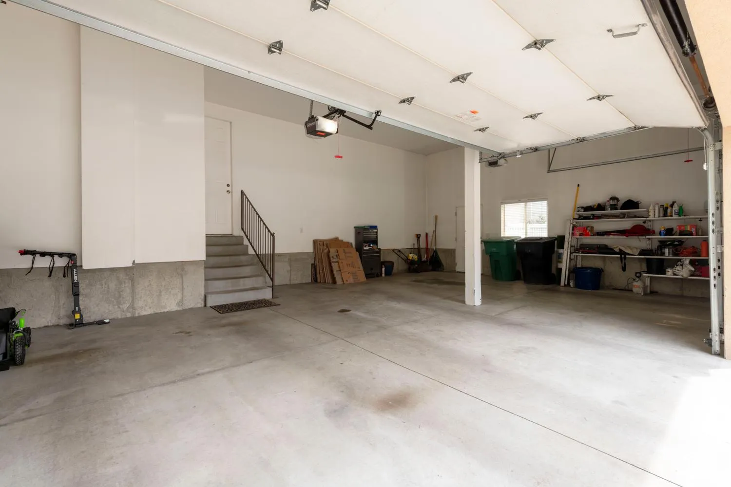 Spacious 3 car garage.