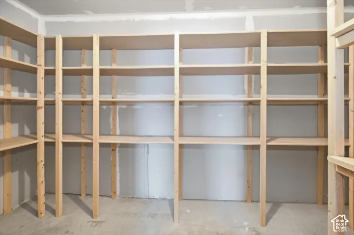 Built-in shelving for organized storage