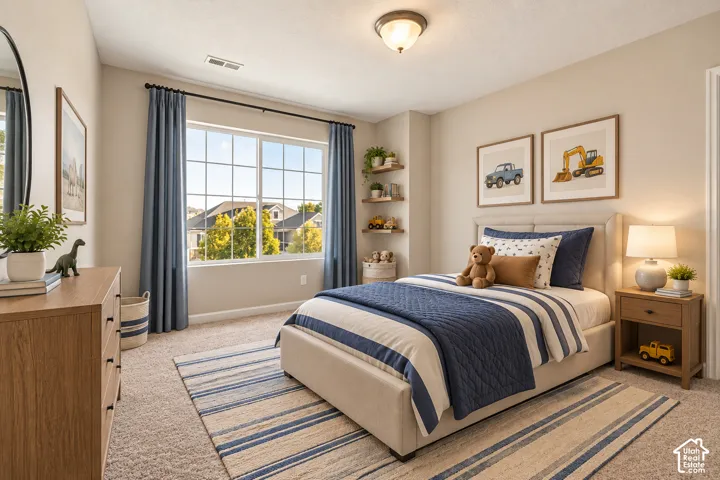 Virtually Staged Secondary Bedroom