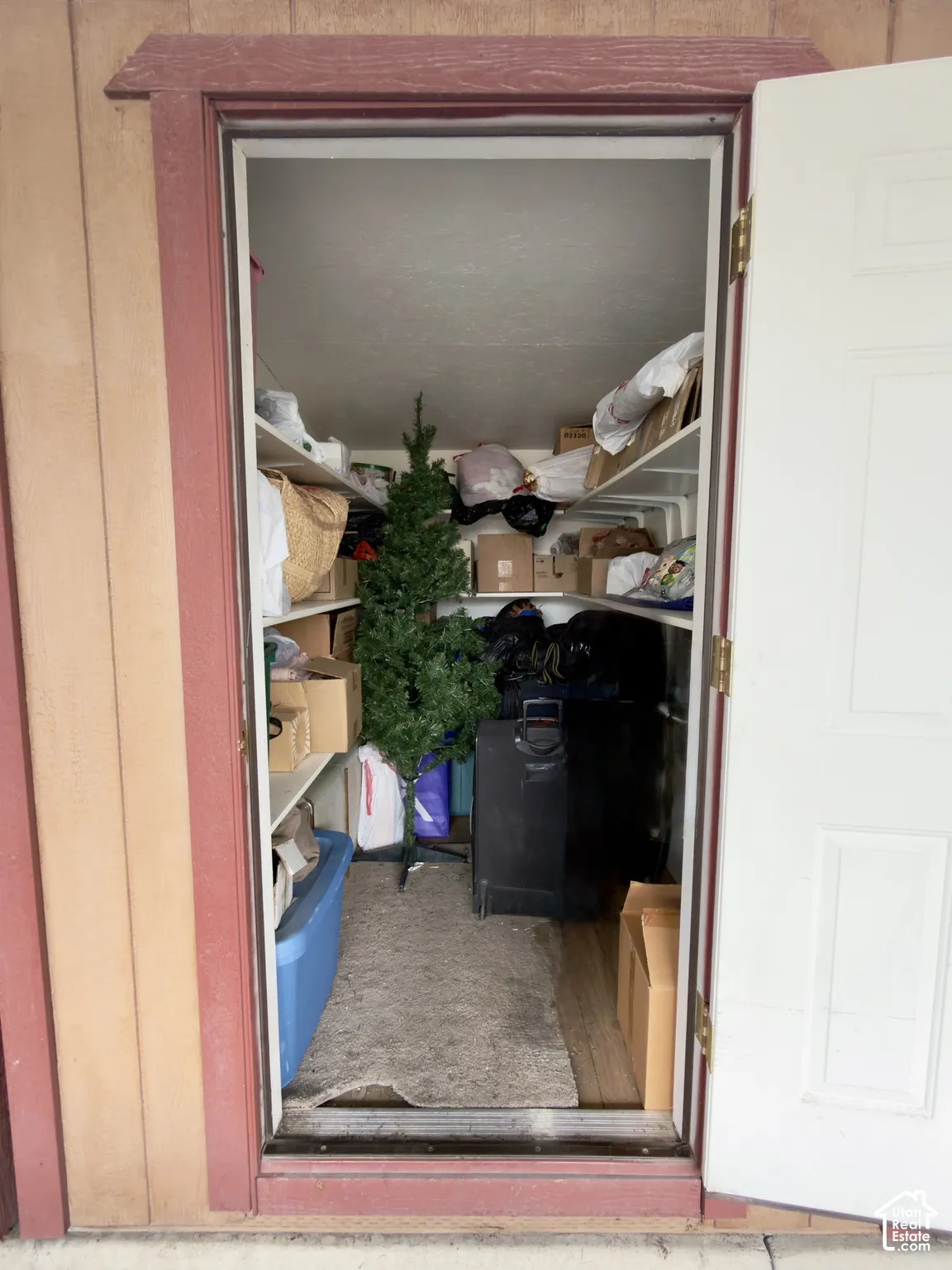 Storage closet at the back of your covered parking space