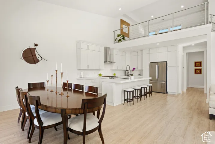 Vaulted ceilings with an open loft space