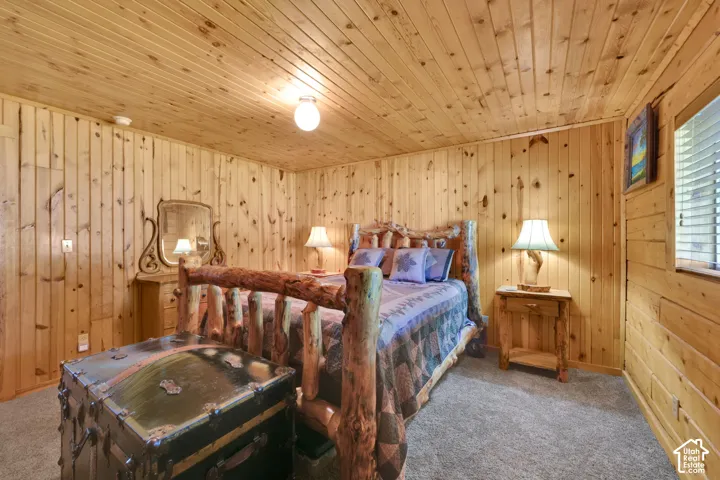 Additional bedroom with updated carpet