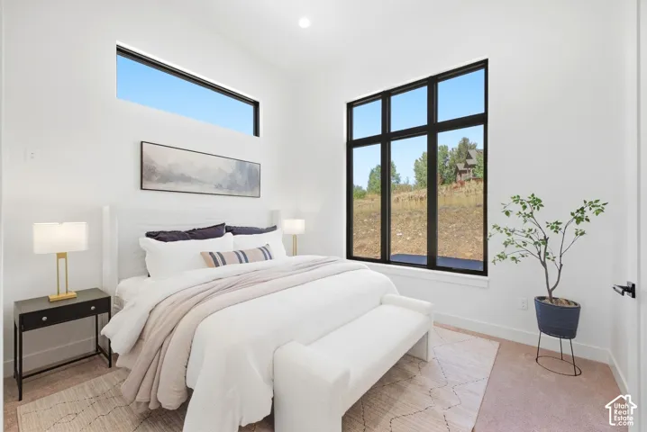High ceilings with recessed lighting