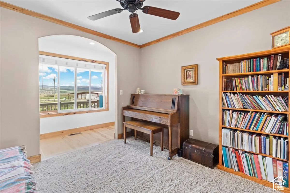 Piano room - could be your den or office area.
