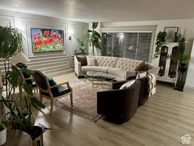 Wood-finish flooring throughout