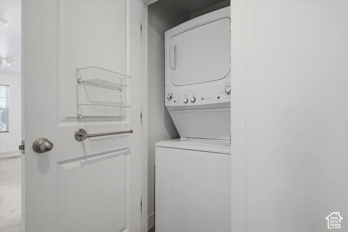 Stackable washer and dryer unit