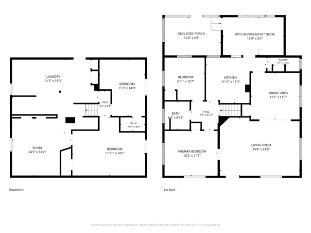 Floor plan (both floors)