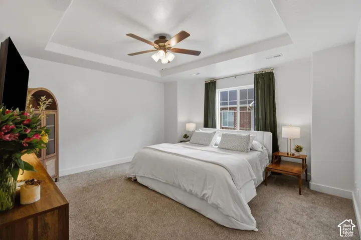 Master bedroom from entry.